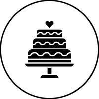 ícone de vetor de bolo