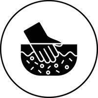 ícone de vetor de lavagem à mão