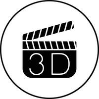 3d filme vetor ícone