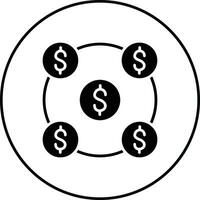 dinheiro rede vetor ícone