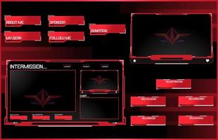 overlay obs streaming design qualidade premium vetor