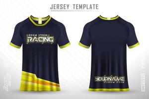 jérsei de esportes e t-shirt modelo esportes jersey design vetor maquete.