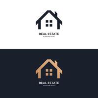 conceito de design de ícone e logotipo imobiliário vetor