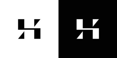 design de logotipo de iniciais de letra h moderno e exclusivo vetor