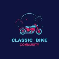 clássico bicicleta logotipo vetor ícone ilustração Projeto