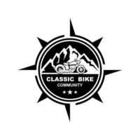 clássico bicicleta logotipo vetor ícone ilustração Projeto