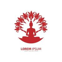 mínimo e abstrato logotipo do ioga ícone exercício vetor mulher meditação silhueta isolado Projeto