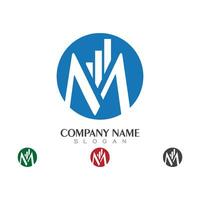 modelo de logotipo de finanças empresariais vetor