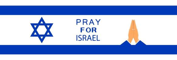 orar para Israel. vetor