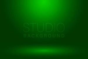 fundo do estúdio, conceito de fundo do quarto do estúdio abstrato verde vetor