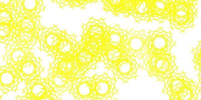 modelo de vetor amarelo claro com formas abstratas.