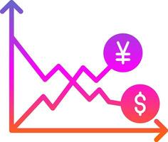 estoque mercado volatilidade vetor ícone Projeto