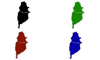 mapa da silhueta de osasco no brasil vetor