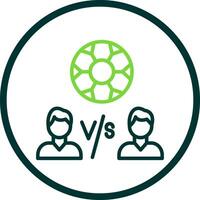 jogador versus jogador vetor ícone Projeto