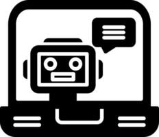 ícone de vetor de chatbot