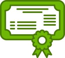 ícone de vetor de certificado