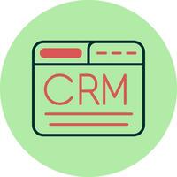 ícone do vetor crm