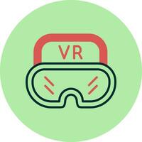 virtual óculos vetor ícone