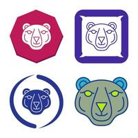 ícone de vetor de urso polar