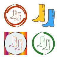 ícone de vetor de botas de jardinagem