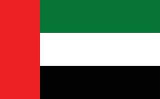 Unidos árabe Emirados nacional oficial bandeira símbolo, bandeira vetor ilustração.