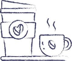 ilustração vetorial desenhada à mão de café vetor