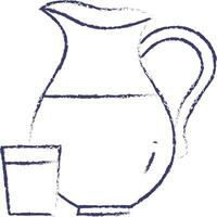 leite jarra mão desenhado vetor ilustração