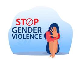 pare a violência contra as mulheres, dia internacional da mulher vetor