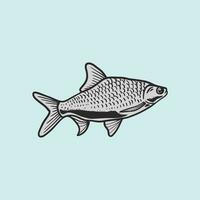 patchouli peixe mão desenhado vetor ilustração