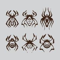 desenho de aranha sujo vetor