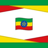 Etiópia bandeira abstrato fundo Projeto modelo. Etiópia independência dia bandeira social meios de comunicação publicar. Etiópia vetor