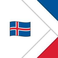Islândia bandeira abstrato fundo Projeto modelo. Islândia independência dia bandeira social meios de comunicação publicar. Islândia desenho animado vetor