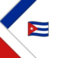 Cuba bandeira abstrato fundo Projeto modelo. Cuba independência dia bandeira social meios de comunicação publicar. Cuba ilustração vetor