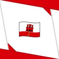Gibraltar bandeira abstrato fundo Projeto modelo. Gibraltar independência dia bandeira social meios de comunicação publicar. Gibraltar independência dia vetor