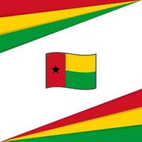 Guiné-Bissau bandeira abstrato fundo Projeto modelo. Guiné-Bissau independência dia bandeira social meios de comunicação publicar. Guiné-Bissau Projeto vetor