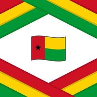 Guiné-Bissau bandeira abstrato fundo Projeto modelo. Guiné-Bissau independência dia bandeira social meios de comunicação publicar. Guiné-Bissau modelo vetor