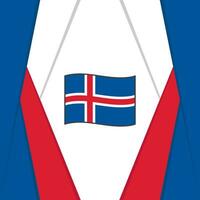 Islândia bandeira abstrato fundo Projeto modelo. Islândia independência dia bandeira social meios de comunicação publicar. Islândia fundo vetor