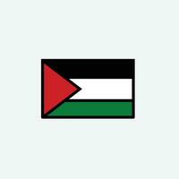 Palestina bandeira ícone vetor