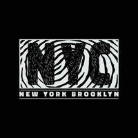 Novo Iorque cidade Nova York, urbano camiseta e vestuário Projeto vetor
