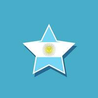 plano vetor Estrela em forma sul América bandeira oficial proporções. vetor eps 10