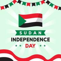 Sudão independência dia ilustração vetor fundo. vetor eps 10