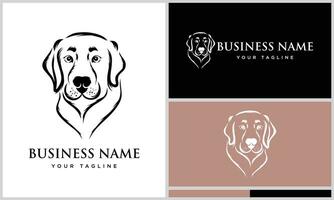 vetor labrador retriever logotipo modelo