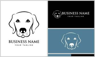 vetor labrador retriever logotipo modelo