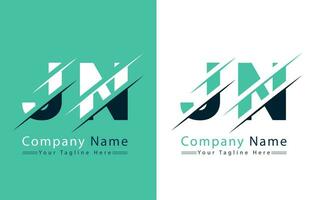 JN carta logotipo vetor Projeto conceito elementos
