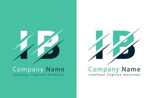 ib carta logotipo vetor Projeto conceito elementos