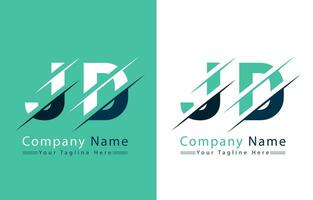 jd carta logotipo Projeto conceito. vetor logotipo ilustração