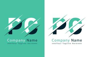 pc carta logotipo vetor Projeto modelo elementos