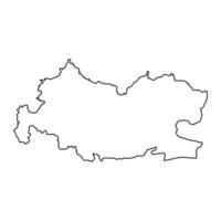 tissemsilt província mapa, administrativo divisão do Argélia. vetor