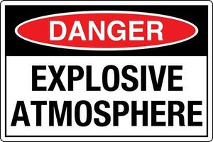 Osha padrões símbolos registrado local de trabalho segurança placa Perigo Cuidado Atenção explosivo atmosfera vetor