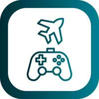 jogos avião vetor ícone Projeto